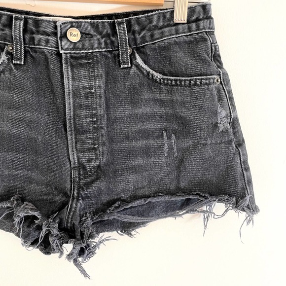 Reformation Black High Rise Jean Short Size 28 - Picture 7 of 12